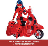 Bandai - Miraculous Ladybug - Cudowna hulajnoga Switch'n Go + 26 cm Biedronka Lucky Charm przegubowa lalka - P50668