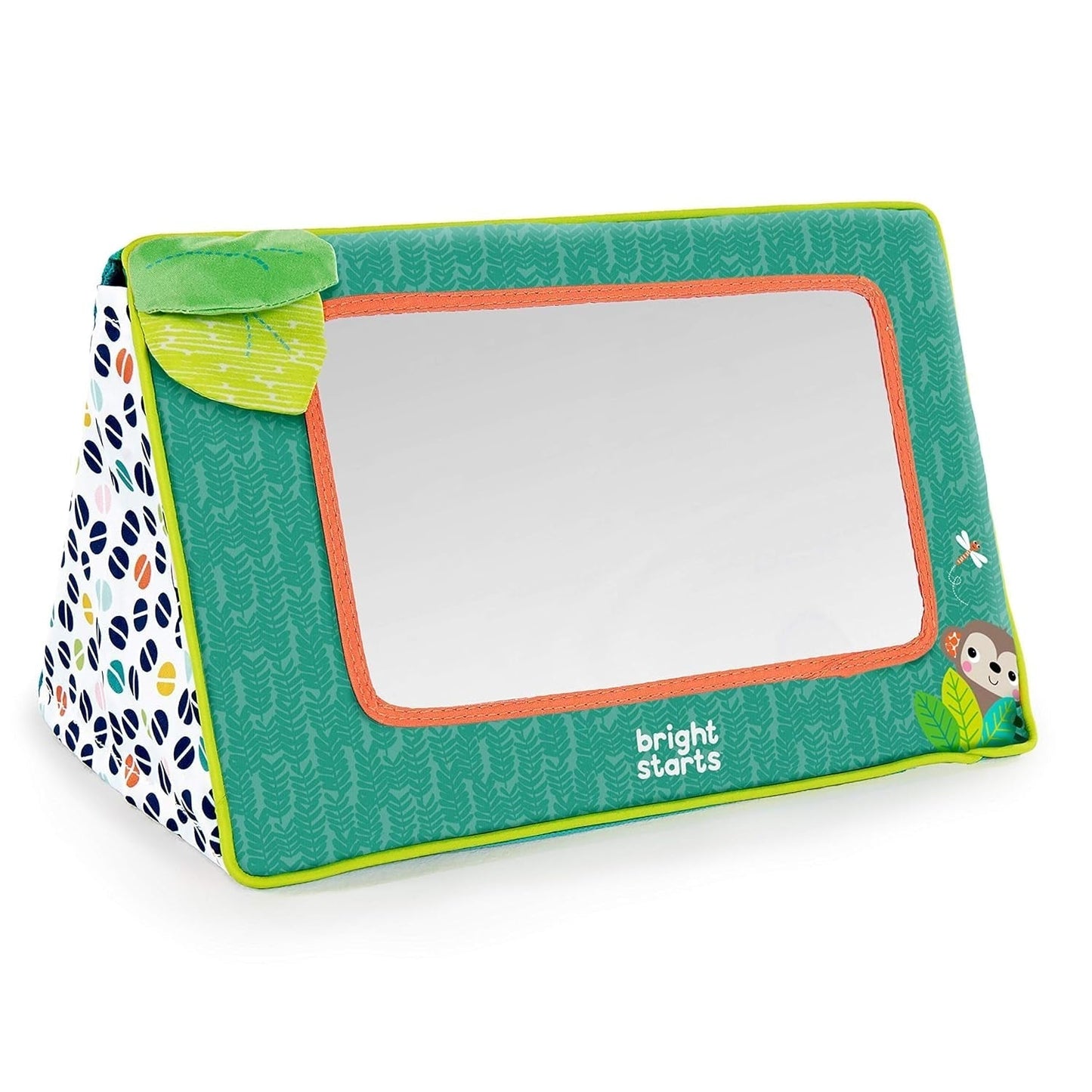 Wózek spacerowy Bright Starts Lenistwo - z grzechotką, lusterkiem i pętlami do zawieszek Zabawki dla dzieci Naty Shop Mirror