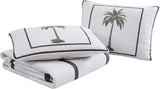 Kolekcja Tommy Bahama Palm Island | Pocieszyciel - 100% bawełna, dwustronny, miękki i oddychający, wstępnie wyprany dla dodatkowej miękkości, łóżko king size, szary Kołdry i kołdry Naty Shop