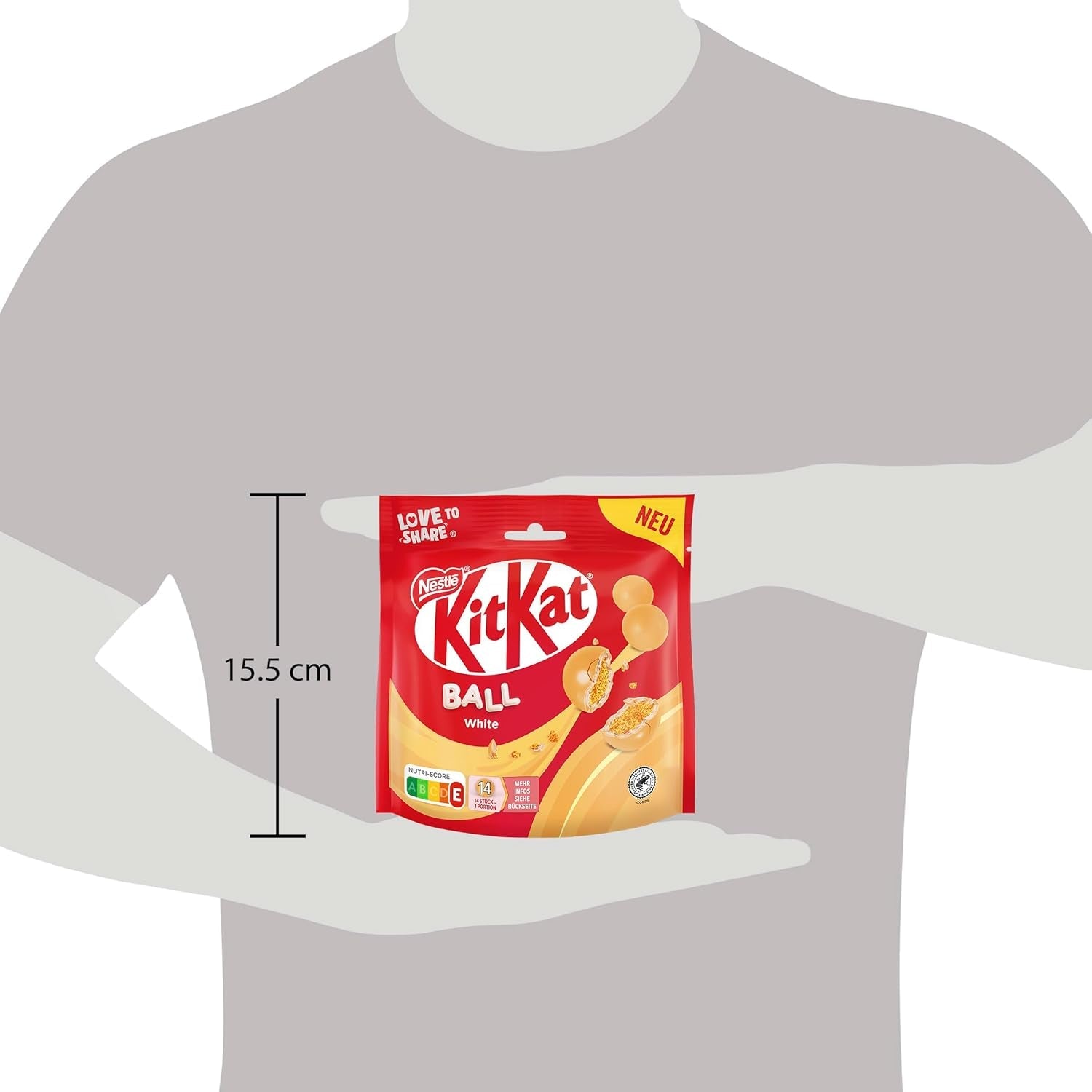 NESTLÉ białe kulki, opakowanie 1 szt. (1 x 130 g)