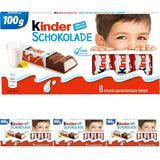 Kinder Chocolate - Nadziewane batoniki mlecznej czekolady - 1 opakowanie zawierające 24 pojedyncze batoniki (24 x 12,5 g).