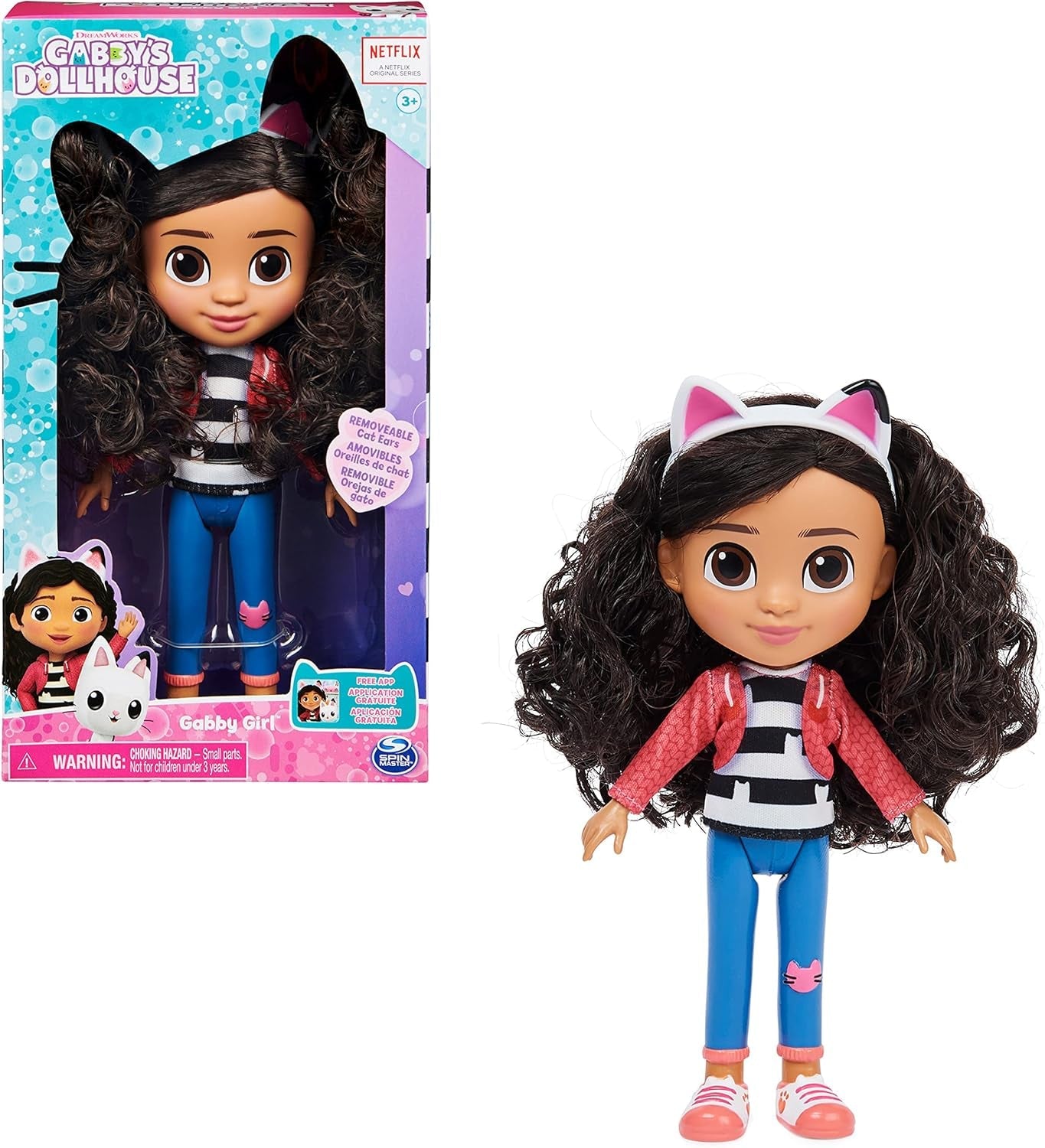 DOMEK DLA LALKI GABBY'S DREAMWORKS - Lalka Gabby Girl o średnicy 20 cm, odpowiednia dla dzieci w wieku od 3 lat