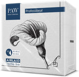 PAW - Serwetki Airlaid - Materiałowe (40 X 40 cm) I 50 sztuk I Na pogrzeb, przyjęcie pogrzebowe, pogrzeb, pożegnanie I Wysokiej jakości serwetki materiałowe do dekoracji stołu - Kwiat pamięci I Kwiat pamięci
