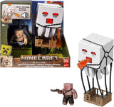 Zestaw figurek Mattel Minecraft, duch z atakiem ogniowym, światła, hałas, starter i pocisk, wojownik Piglin, inspirowany filmem, figurki JFB69 Naty Shop domyślny tytuł