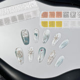 2 Boxen Nail Art Strasssteine, Mit Pincety Nägel Flatback Perlen Nail Charms Mit Kristallen Nagelzubehör Diamanten Edelstahl-Perlen Für Nagelschmuck
