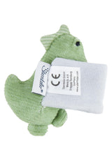 Sterntaler Dino Rexi Grzechotka na ramię - Miękki miękki sznurek Grzechotka dla niemowląt - Grzechotka dla niemowląt z elastycznym paskiem - Zabawka dla dziecka do zabawy, przytulania i grzechotki, Stone Green Baby Toys Naty Shop