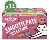 Lily's Kitchen Naturalna mokra karma dla dorosłych kotów, tacki, przepisy bez zbóż, asortyment (32 tace x 85 g)