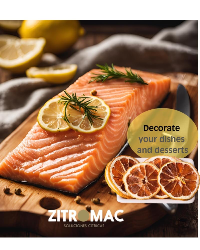 45g plasterki suszonej cytryny, plasterki suszonych owoców do koktajli, suszona cytryna do dekoracji świątecznej, grzane wino, herbata, wypieki|100% naturalne suszone cytryny produkty suszone Naty Shop