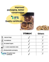 45g plasterki suszonej cytryny, plasterki suszonych owoców do koktajli, suszona cytryna do dekoracji świątecznej, grzane wino, herbata, wypieki|100% naturalne suszone cytryny produkty suszone Naty Shop