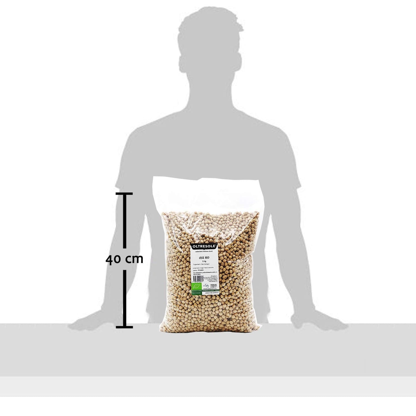 , 5 kg Ekologiczna ciecierzyca, Ekologiczne suszone rośliny strączkowe z kontrolowanych upraw, Zboża Naty Shop