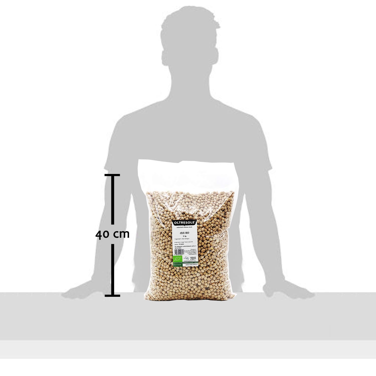 , 5 kg Ekologiczna ciecierzyca, Ekologiczne suszone rośliny strączkowe z kontrolowanych upraw, Zboża Naty Shop