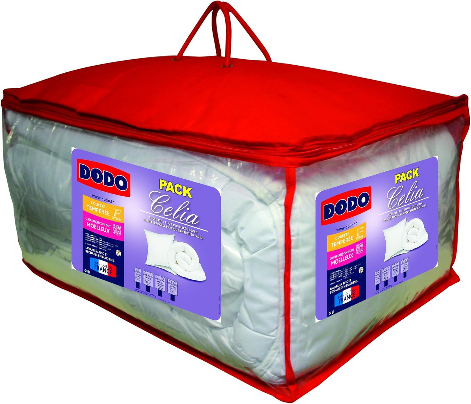 30519 220/240 Poszwa na kołdrę i 2 poduszki Poliester/Bawełna Biały 220 X 240 Cm Kołdry i kołdry Naty Shop