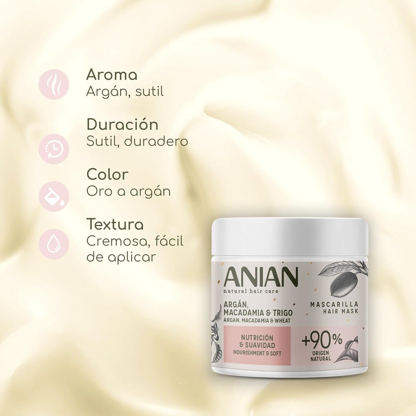 ARGÁN Nutrition y Suavidad Mascarilla 350 ml Maska do włosów Naty Shop