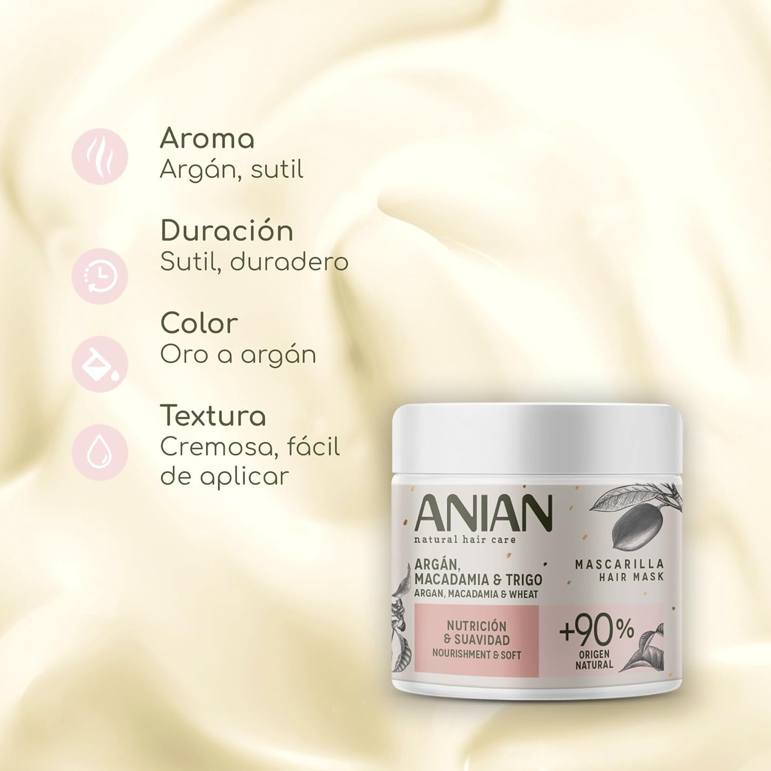 ARGÁN Nutrition y Suavidad Mascarilla 350 ml Maska do włosów Naty Shop