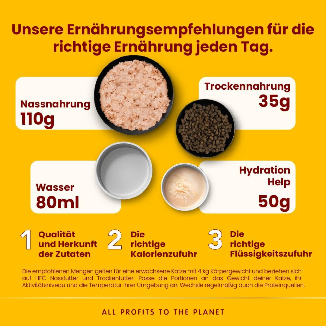 almo nature HFC Hydration Help Mokra karma dla kotów - Zupa z kurczaka i filety z kurczaka - Odpowiednia do spożycia przez ludzi, Bezglutenowa, Monoproteina, 50g, 24 sztuki, 1,2kg