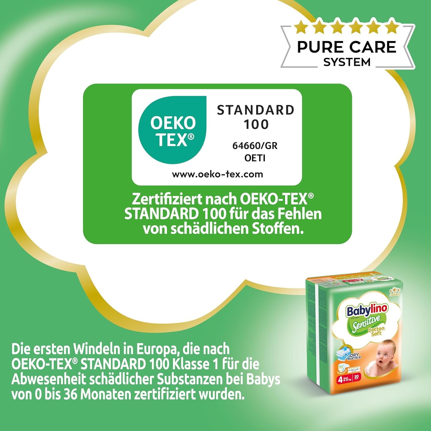 Pieluszki dziecięce Sensitive rozmiar 4, Maxi (8-13 kg), 20 sztuk
