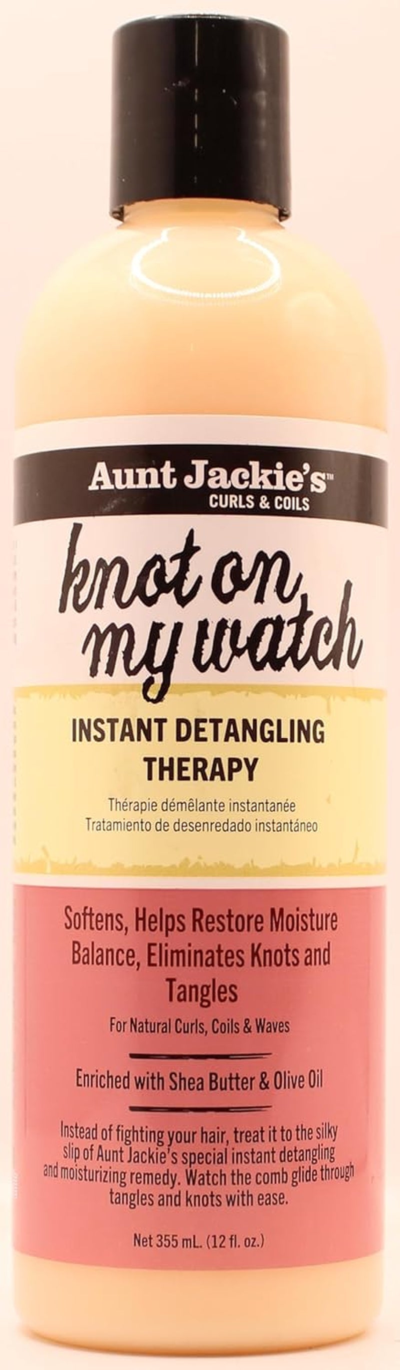 Knot On My Watch Natychmiastowa terapia ułatwiająca rozczesywanie 355 ml (2 opakowania) marki Aunt Jackie Więcej narzędzi Produkty do rozczesywania Domyślny tytuł sklepu Naty