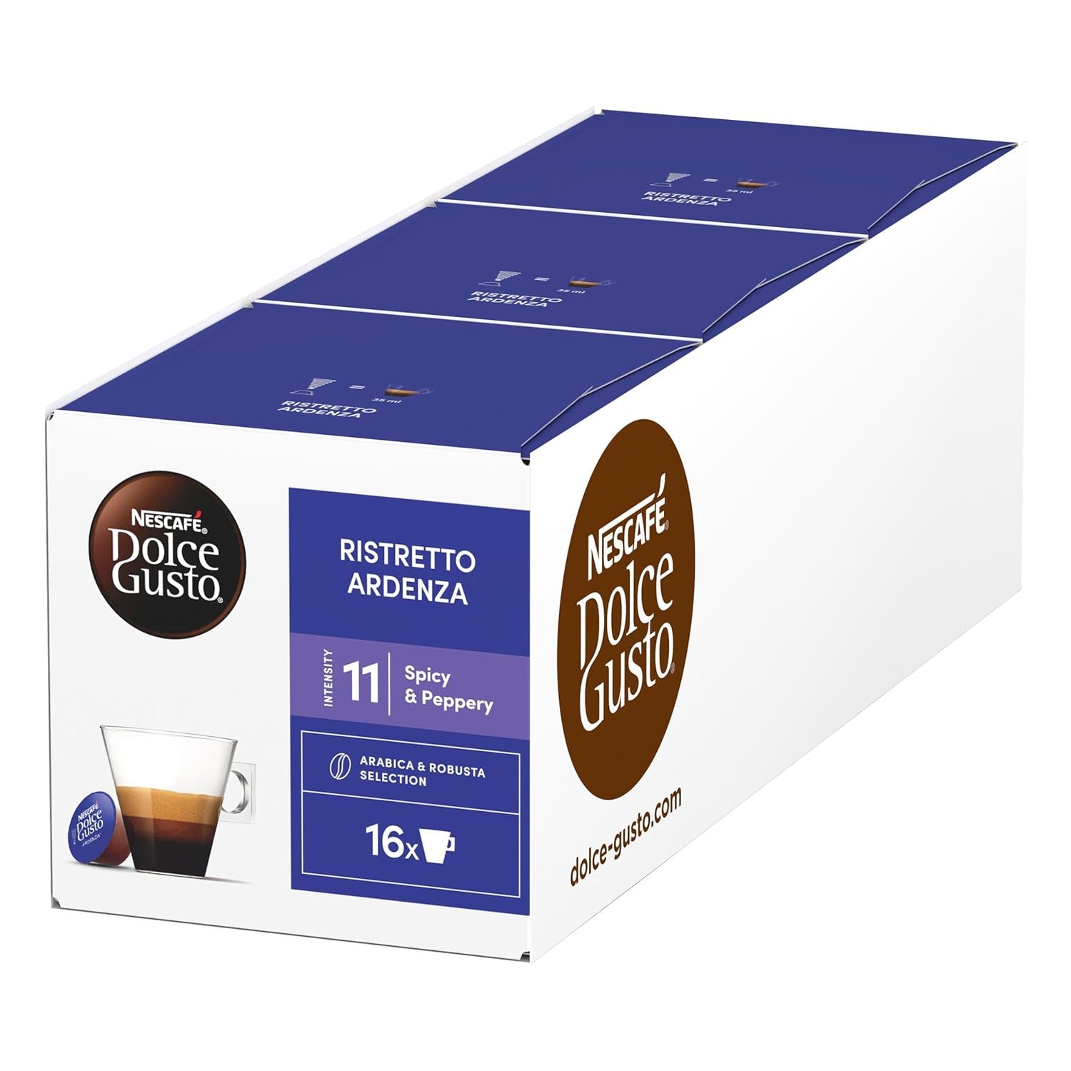 NESCAFÉ DOLCE GUSTO Espresso Ardenza Kaffeekapseln 3-pak (3 x 16 Kapseln)