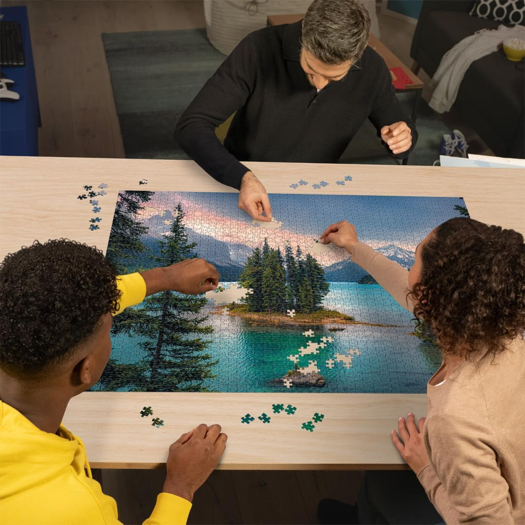Ravensburger Puzzle 16714 - Spirit Island Canada - 2000 elementów puzzle dla dorosłych i dzieci powyżej 14 lat, puzzle krajobrazowe z motywem Kanady Puzzle Naty Shop