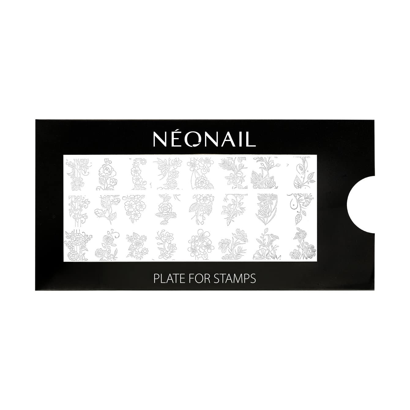 NÉONAIL Nagel Stempel Mit Schaber - Nägel Selber Machen - Stempel do zdobienia paznokci - Nageldesign Für Nagel Schablone - French Nails Stempel - Silikon Nagelstempel