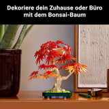 LEGO Botanicals Japoński czerwony klon - Drzewo Bonsai - Zestaw sztucznych roślin z czerwonymi i pomarańczowymi liśćmi oraz miską - Wystrój domu - Pomysł na prezent dla dorosłych - 10348 Zestawy do budowania Besuche den LEGO-Store