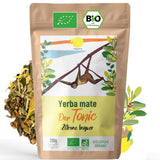 ORIGEENS BIO YERBA MATE Z CYTRYNĄ I IMBIREM 200 G - Herbata energetyzująca I Organiczna herbata Yerba Mate, niepalona, ​​z liści, bez łodyżek i pyłu