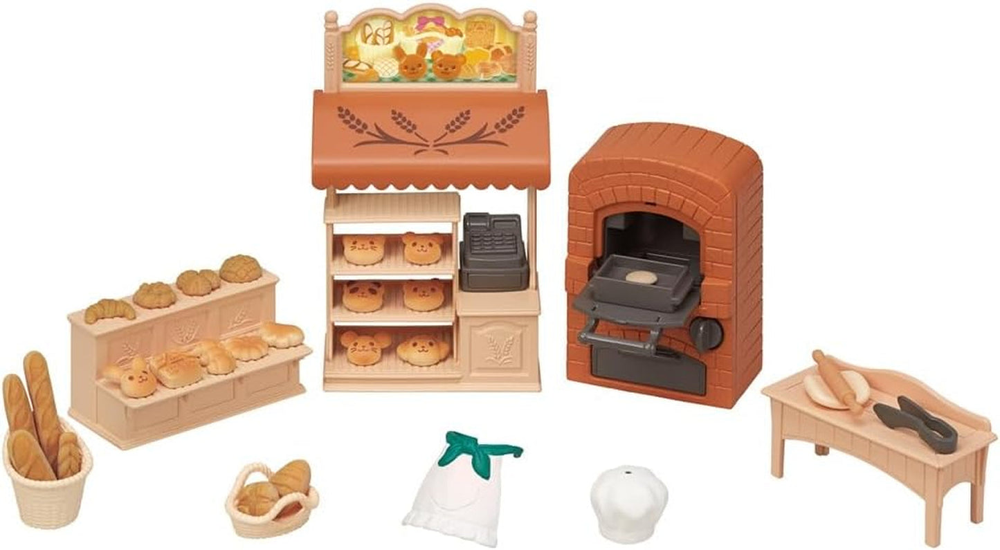 Sylvanian Families 5536 Zestaw z domkiem dla lalek — piekarnią — zestaw z domkiem dla lalek