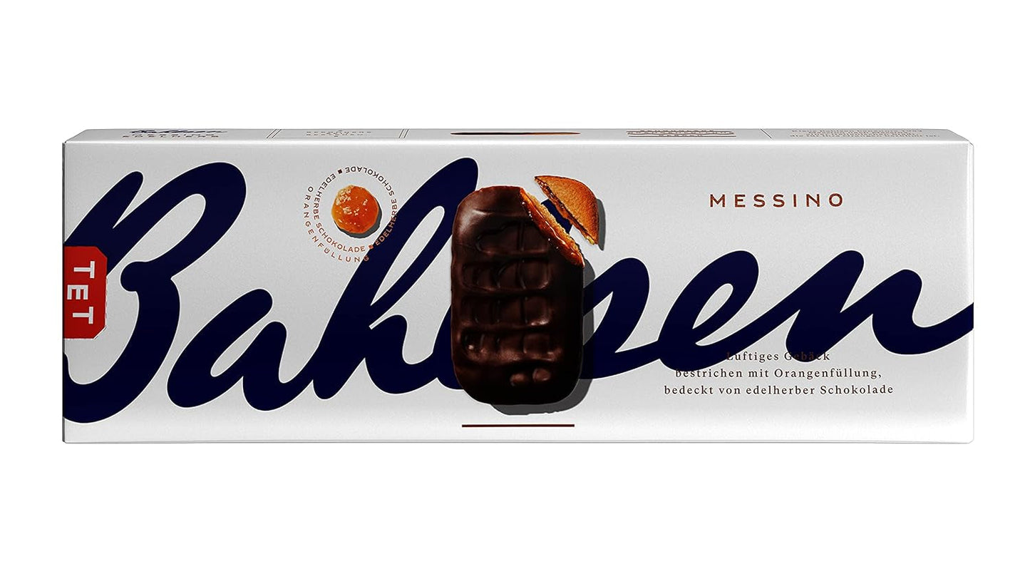 Bahlsen Messino Edelherb - Opakowanie 4 szt. - Puszyste ciasto z nadzieniem czekoladowo-pomarańczowym Edelherb (1 x 125g)