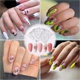 7 Blätter Nagelsticker Selbstklebend Nagelsticker Blumen Abstrakt 3D Schwarz Nagelaufkleber Nageldesign Herzform Wörter Pflanzen Nagel Naklejka DIY Nail Art Zubehör Maniküre Dekoration