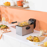 Frytownica olejowa Tristar FR-6935, 2000 W, 3 litry, termostat, strefa zimna, 3-4 osoby, metal AGD Naty Shop