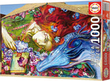 Educa - Puzzle 1000 elementów dla dorosłych | Sant Jordi, Lily Brick. Wymiary: 68 X 48 cm. Zawiera klej do puzzli Fixpuzzle. Od 14 lat (19926) Sklep Puzzle Naty