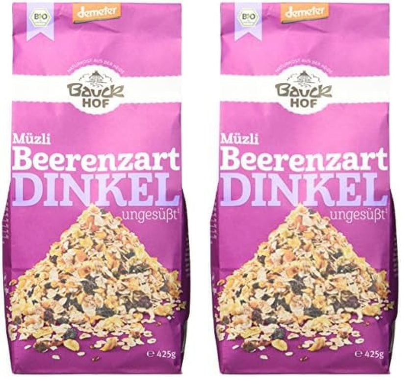 Orkiszowe musli z jagodami, niesłodzone, 425g (2 szt. w opakowaniu)