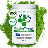 Terapia Matcha 30+ | Organiczna herbata Matcha w proszku | 60 g | O potwierdzonej zawartości co najmniej 30 mg/g katechiny EGCG | Wspomaga układ odpornościowy i poziom energii | Ceremonialna jakość | Zielona herbata z Japonii