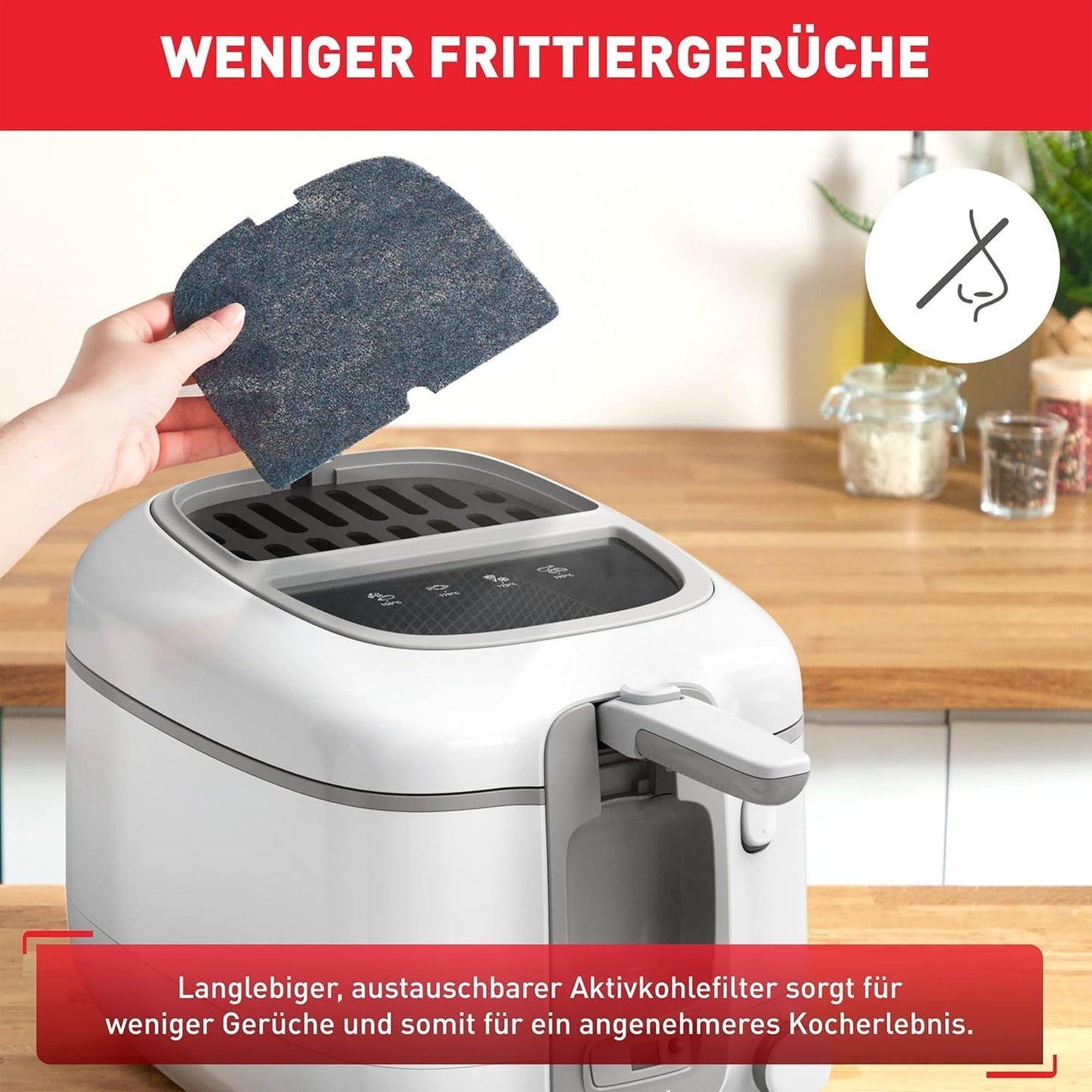 Frytkownica Tefal Super Uno Access, pojemność 2,2 L, części można myć w zmywarce, filtr zapachów AGD Naty Shop