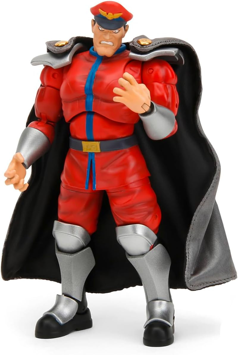 Jada Toys Figurka Street Fighter Guile (15 cm) - Street Fighter 2: The Final Challengers Kolekcjonerska ruchoma figurka z naprzemienną głową, rękami i akcesoriami, wiek 13+ Figurki Naty Shop M. Bison