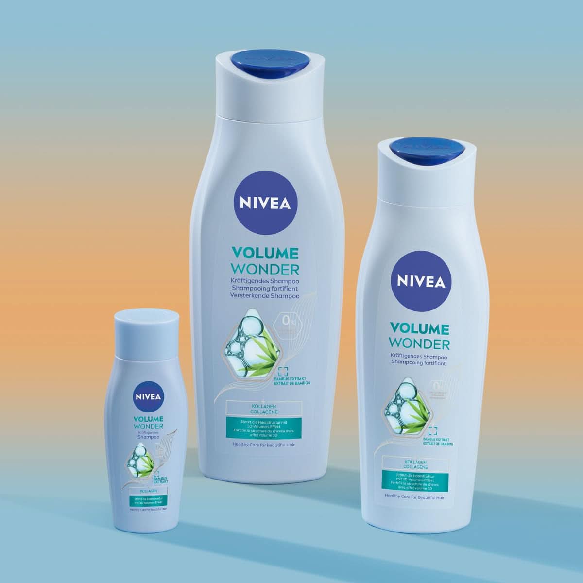 NIVEA Volume Wonder Szampon wzmacniający, szampon zwiększający objętość, 50 ml Pod prysznic i do kąpieli Naty Shop