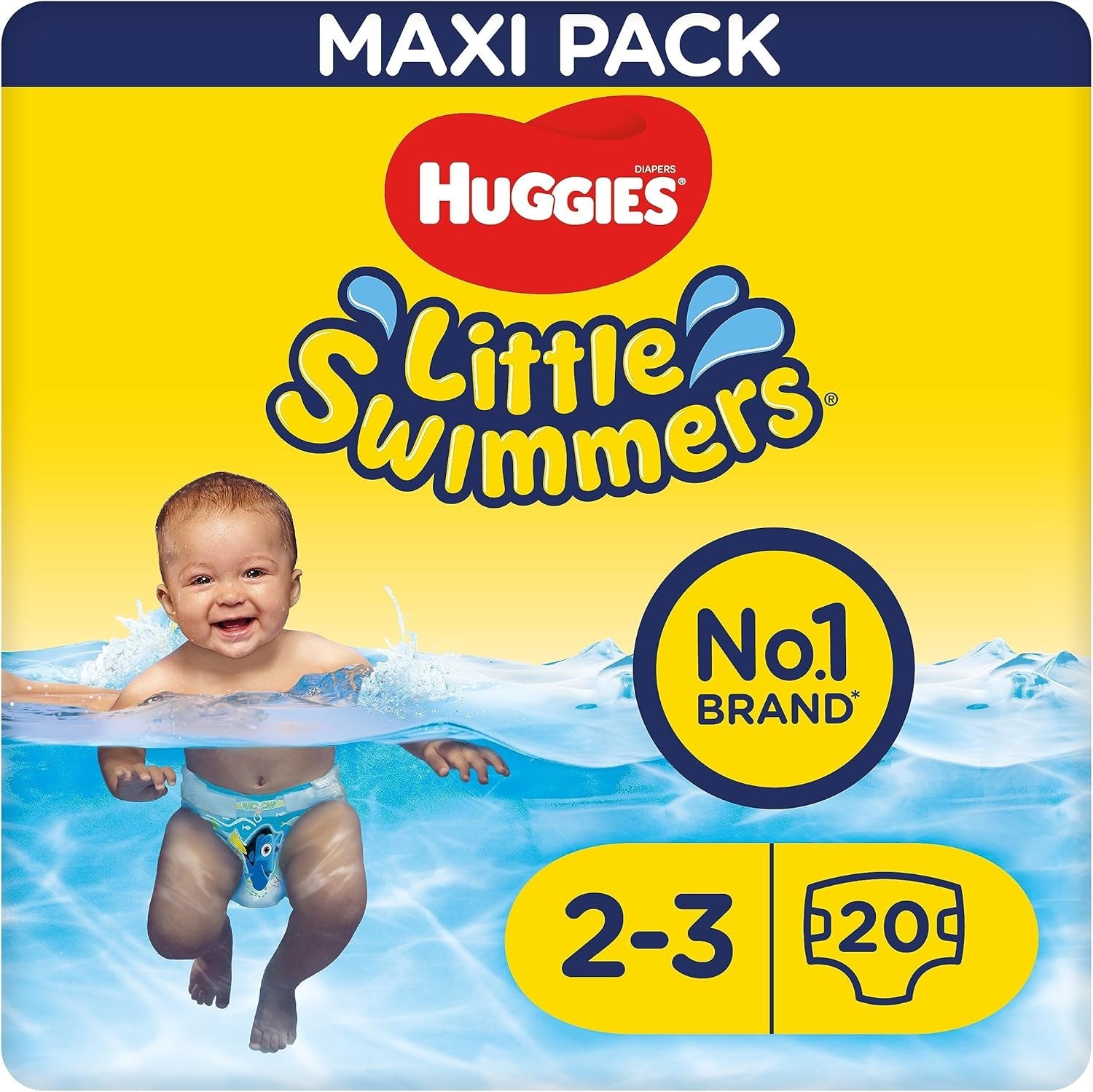 Huggies Little Swimmers Schwimmwindeln, Größe 2-3 (3-8 kg), 1 opakowanie mit 20 Stücke
