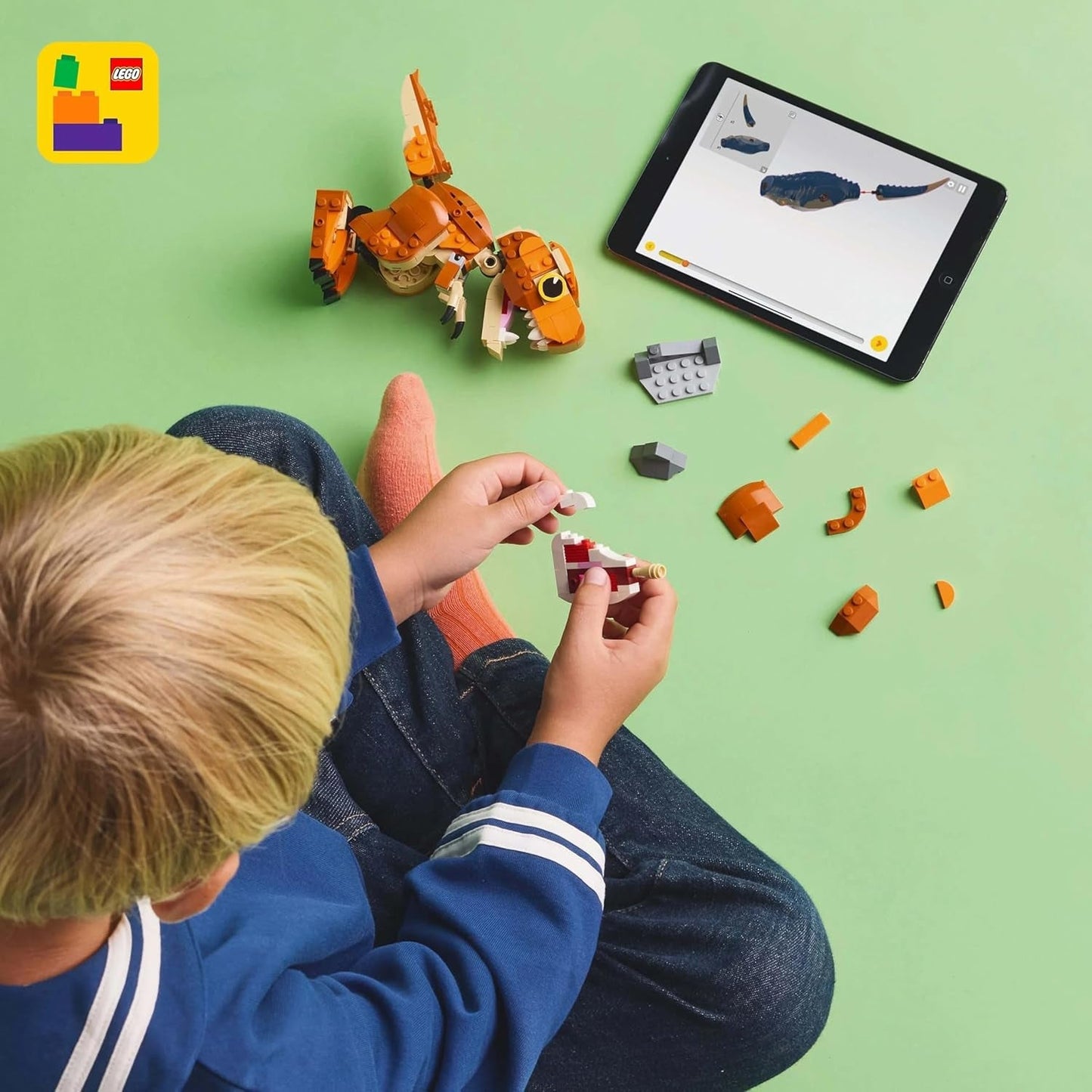 LEGO Jurassic World Little Eatie: zabawka do budowania T.Rex dla chłopców i dziewcząt 7-letni zestaw do budowania dinozaurów Model prezentowy dla dzieci z ruchomymi ustami, głową i ogonem 76967 Zestawy do budowania Besuche den LEGO-Store