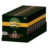 Kaffeekapseln Espresso Intenso, Intensität 10 von 12, 10 x 20 Getränke & Kaffeekapseln Krönung Crema, 200 Kapseln kompatybilny z Nespresso, 10er Pack, 10 x 20 Getränke, 1040 g