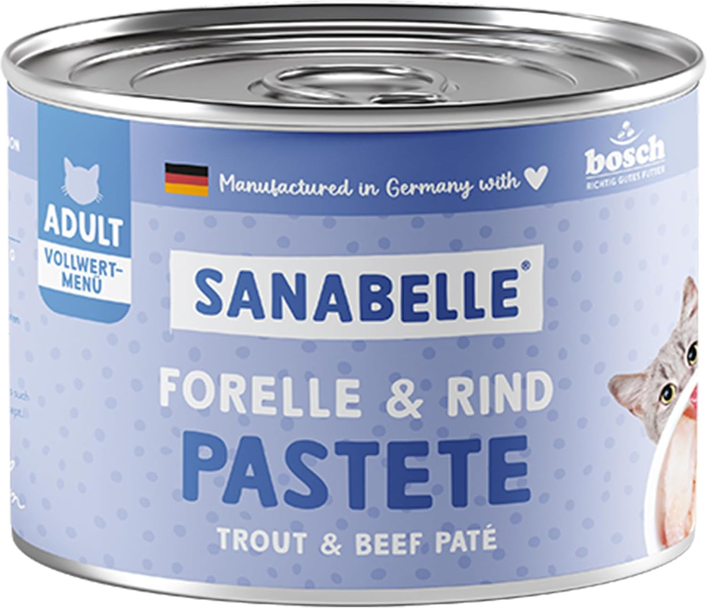 Nagrody w postaci mokrej karmy Sanabelle z pstrągiem i wołowiną | 6x195g | 1,17 kg