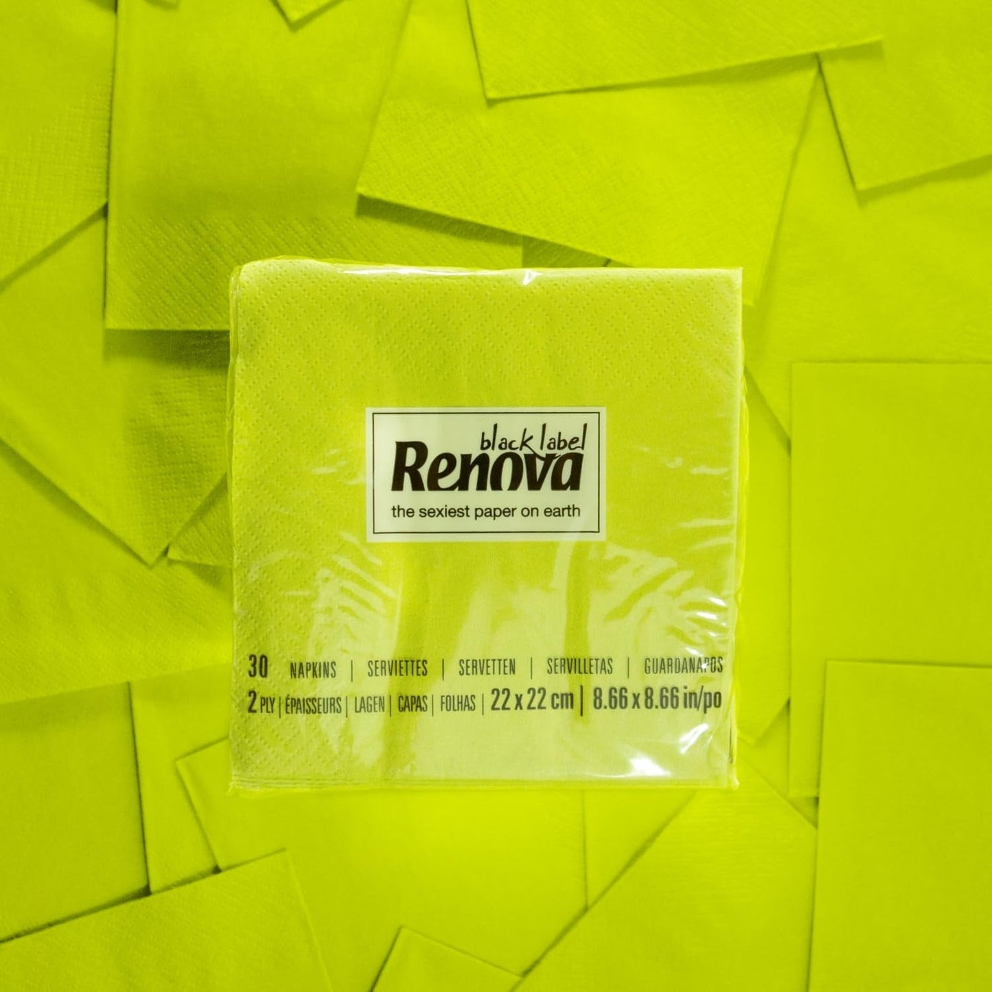 Serwetki papierowe Renova Cocktail Green - 30 serwetek