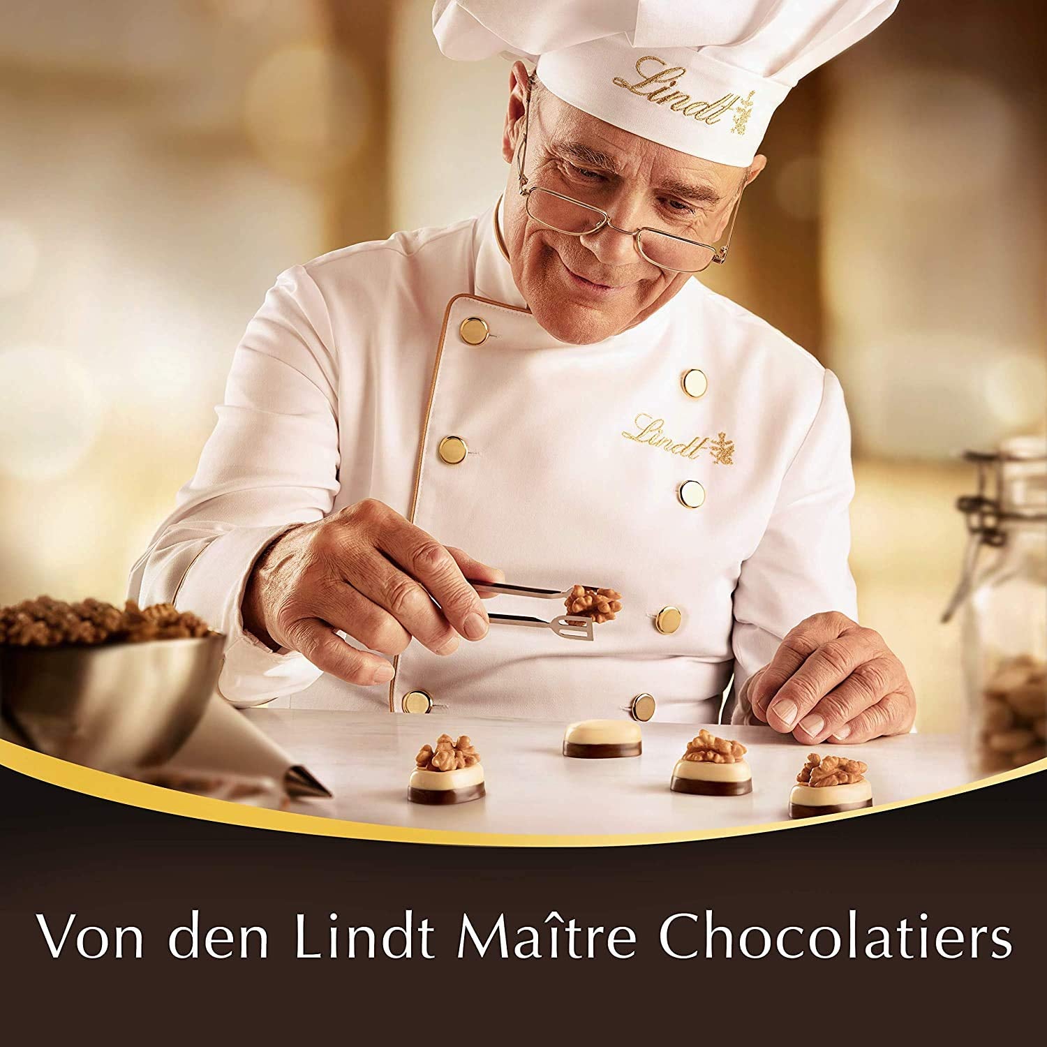Pudełko upominkowe LINDOR Extra Black 70% Cacao, Czekolada prezentowa, ok. 15 trufli LINDOR, 186 g (opakowanie 2 szt.)