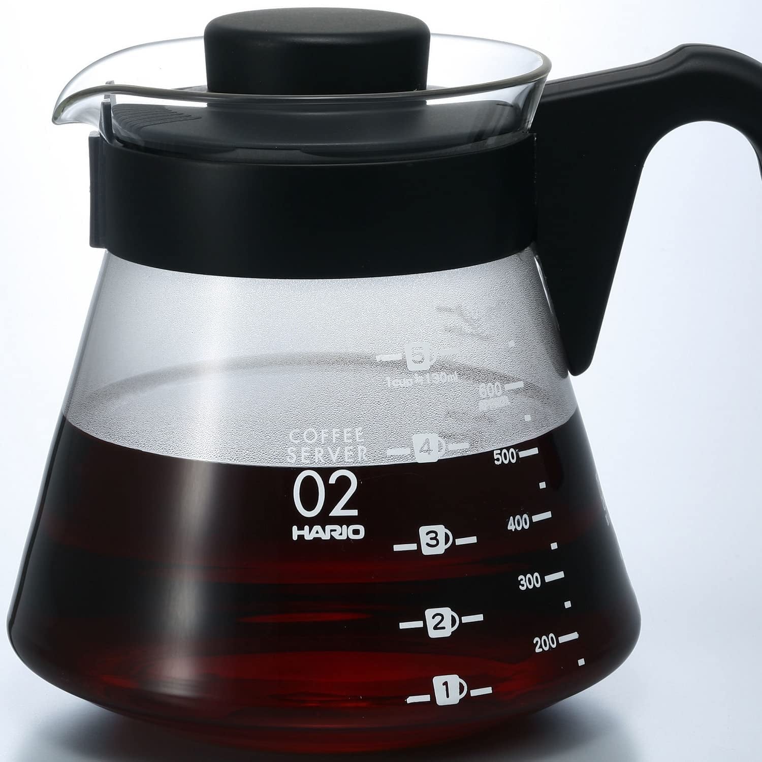 4977642019126 Karafka do serwowania kawy V60 700 ml VCS-02B, szkło, bezbarwne, 17,3 x 14,1 x 13 cm