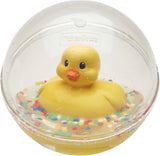 Fisher-Price WaterMates Ducky Ball, zabawna kaczka w kuli konfetti, zabawka dla dziecka, piłka do zabawy, zabawka do kąpieli, od 3 miesięcy, 75676 zabawki dla dzieci Naty Shop