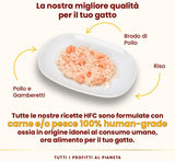 almo nature HFC Natural - Mokra karma dla kotów - z kurczakiem - Jakość ludzka, Bezglutenowa, Monoproteina - 55g, opakowanie 6 szt.