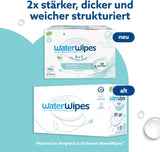 Chusteczki nawilżane WaterWipes Sensitive+ On The Go, 100 chusteczek (10 szt.), 3 w 1 czyści, pielęgnuje, chroni, 99,9% wody, chusteczki bezzapachowe