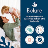 BIOLANE - Okrągły smoczek - Bardzo cienki smoczek - 6+ miesięcy - Bicolor zielony - Smoczek z naturalnego kauczuku - Do rozwoju jamy ustnej - Miękki i wygodny