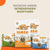 IAMS Delights Sea Collection Bezzbożowa mokra karma dla kotów - opakowanie zbiorcze z różnymi rybami w sosie, bezzbożowa mokra karma dla kotów od 1 roku życia, 12 x 85g