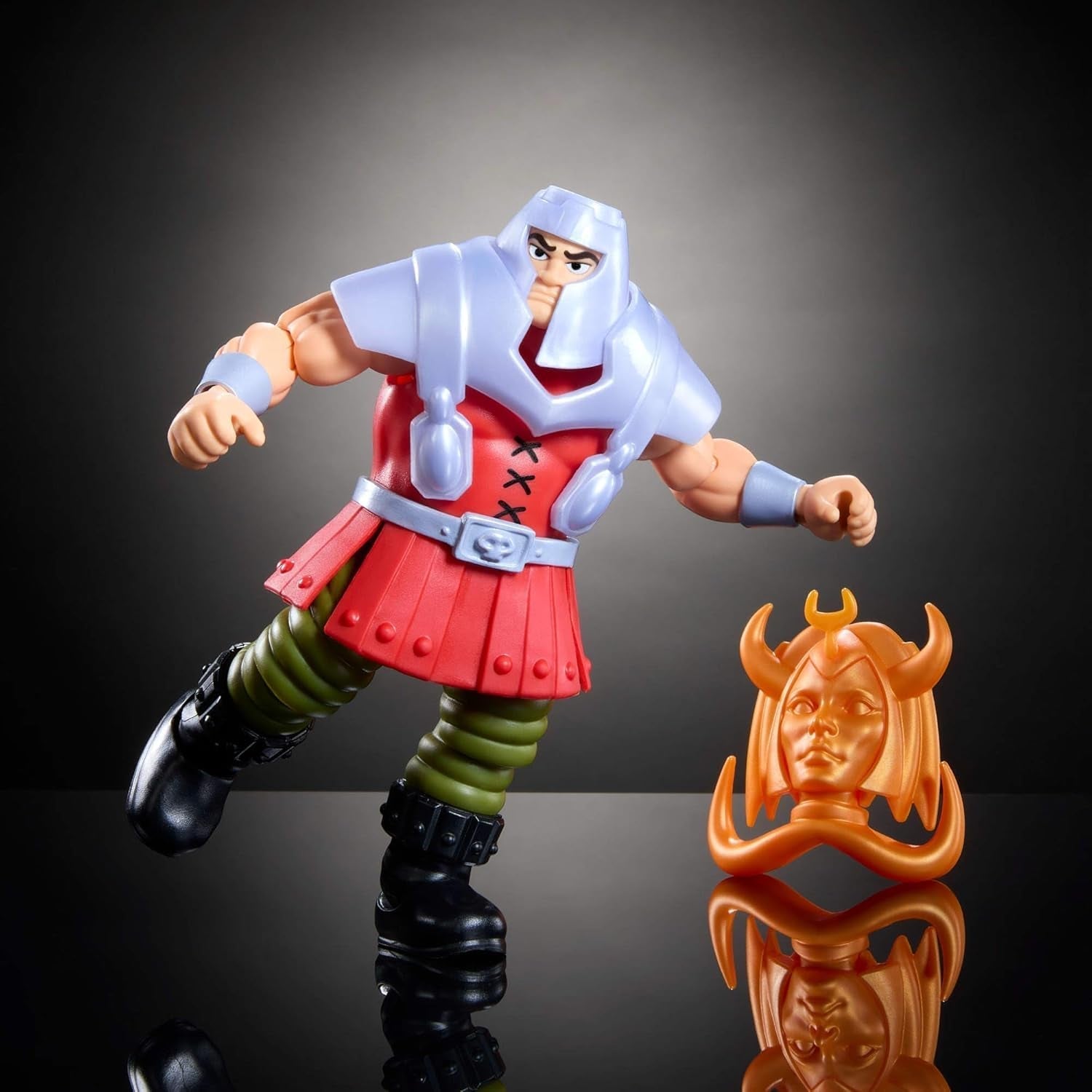Figurka Ram Man Masters of the Universe Origins z kolekcji kreskówek, ok. Figurka MOTU Ram o wysokości 14 cm, telewizor z lat 80. Szczegółowy projekt i akcesoria JBM77 Figurki Naty Shop
