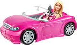 Lalka Barbie i różowy brokat kabriolet realistyczne logo opony 3-letnia zabawka DJR55 Naty Shop lalki Barbie
